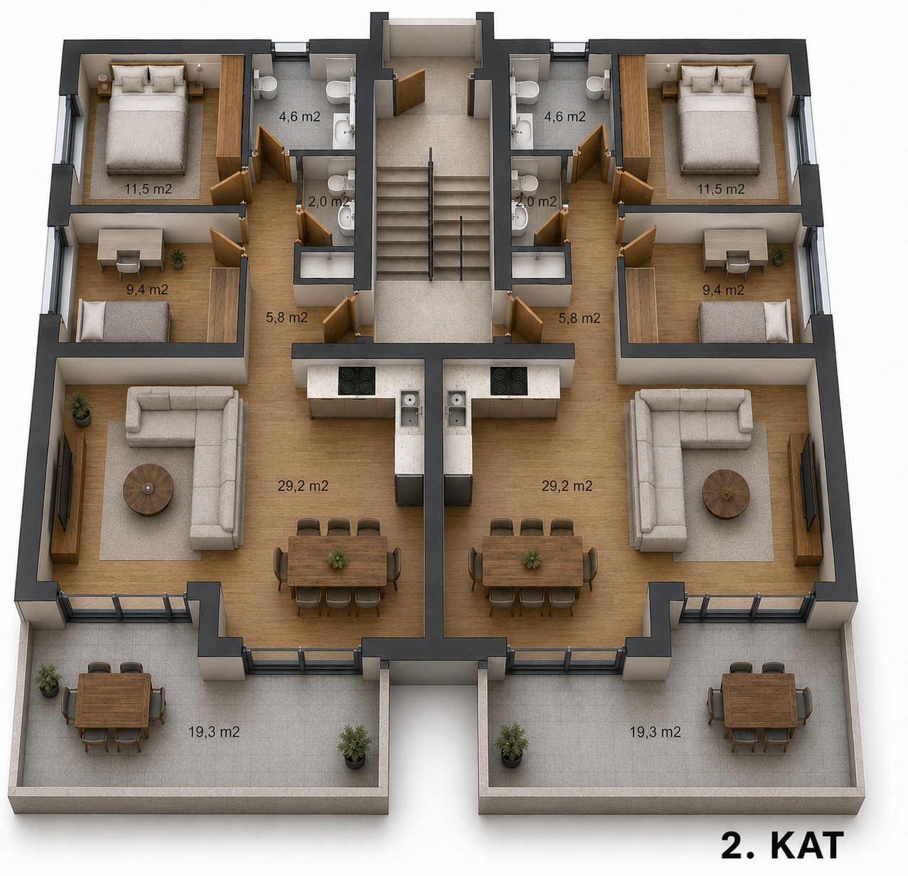 Tlocrt — Stan 06 · 2. kat